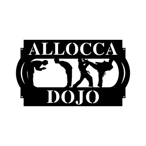 allocca dojo/martial arts sign/BLACK