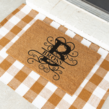bross/monogram doormat