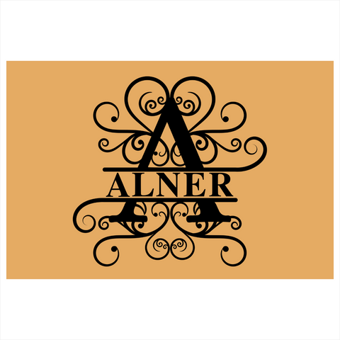 alner/monogram doormat