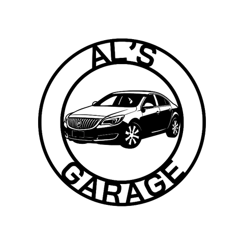 al's garage/buick regal sign/BLACK