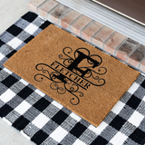 fletcher/monogram doormat