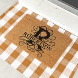 robertson/monogram doormat