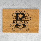 reeves/monogram doormat