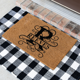 reeves/monogram doormat