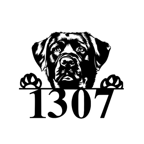 1307/black lab sign/BLACK