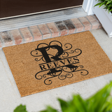 reeves/monogram doormat