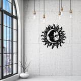 Sun & Moon Decorative Metal Sign