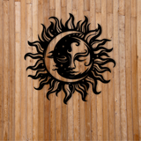 Sun & Moon Decorative Metal Sign