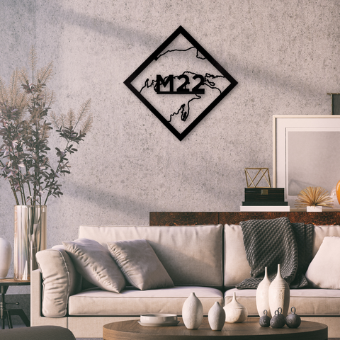 M22 The North Loop Metal Sign