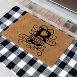 bross/monogram doormat