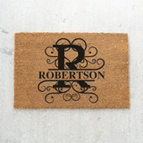 robertson/monogram doormat