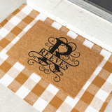 reeves/monogram doormat