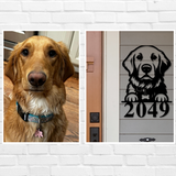 Dog Portrait Custom Metal Sign