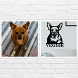 Dog Portrait Custom Metal Sign