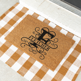 fletcher/monogram doormat