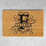 fletcher/monogram doormat