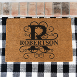 robertson/monogram doormat