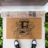 fletcher/monogram doormat