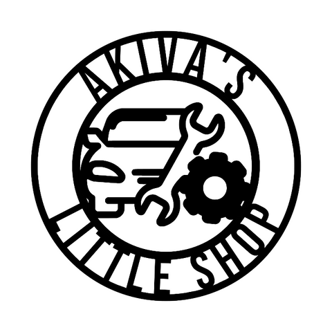 akiva's little shop/mechanic sign/BLACK