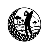 golfer sign/BLACK