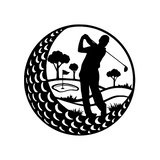 golfer sign/BLACK
