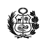 peru coat of arms sign/BLACK
