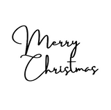 merry christmas sign/BLACK