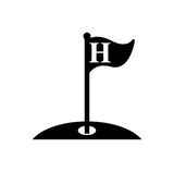 h/golf monogram sign/BLACK