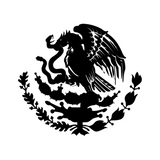 mexico coat of arms sign/BLACK