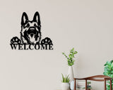 German Shepherd Metal Name Sign Dog Lover Gift Pet Owner
