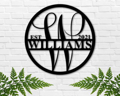 Family Name Custom Metal Sign