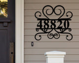 Metal Address Sign for House, Address Plaque, House Number Plaque, Metal Address Numbers, Address Plaque, Front Porch Decor, Metal Signs