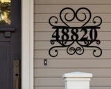 Modern Address Metal Sign
