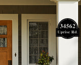 Modern Address Metal Sign