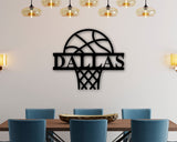 Basketball Name Custom Metal Sign