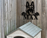German Shepherd Dog Sign, German Shepherd Metal sign, German Shepherd Name Sign, Pet Name Sign, Dog Lover Sign, Gift for Pet owner, Dog