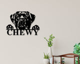 Christmas Gift, Holiday Sale, Custom Address Sign, Dog Sign, Dog Address Sign, Metal sign, Address Numbers, Dog Lover Sign, Gift for Pet