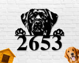 Black Labrador Dog Breed Custom Metal Sign