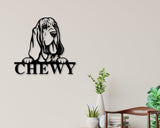 Bloodhound Dog Breed Custom Metal Sign