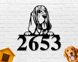 Bloodhound Dog Breed Custom Metal Sign