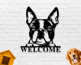Boston Terrier Dog Breed Custom Metal Sign