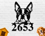 Boston Terrier Dog Breed Custom Metal Sign