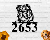 Bulldog Dog Breed Custom Metal Sign