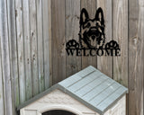 Black Friday, Cyber Monday Sale, German Shepherd Dog Sign, German Shepherd Metal sign, German Shepherd Name Sign, Pet Name Sign, Dog Lover