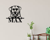 Labrador Dog Breed Custom Metal Sign