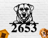 Labrador Dog Breed Custom Metal Sign