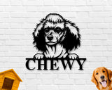 Poodle Dog Breed Custom Metal Sign
