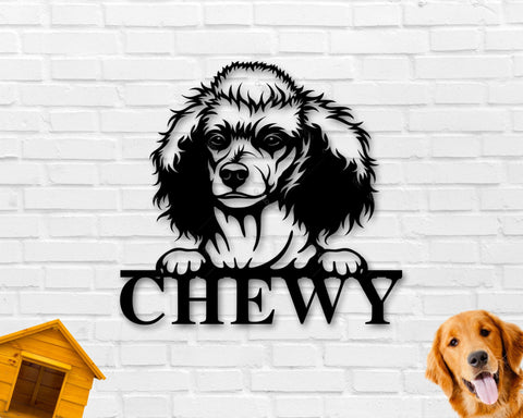 Poodle Dog Breed Custom Metal Sign