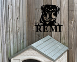 Rottweiler Dog Breed Custom Metal Sign