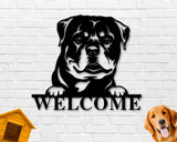 Rottweiler Dog Breed Custom Metal Sign